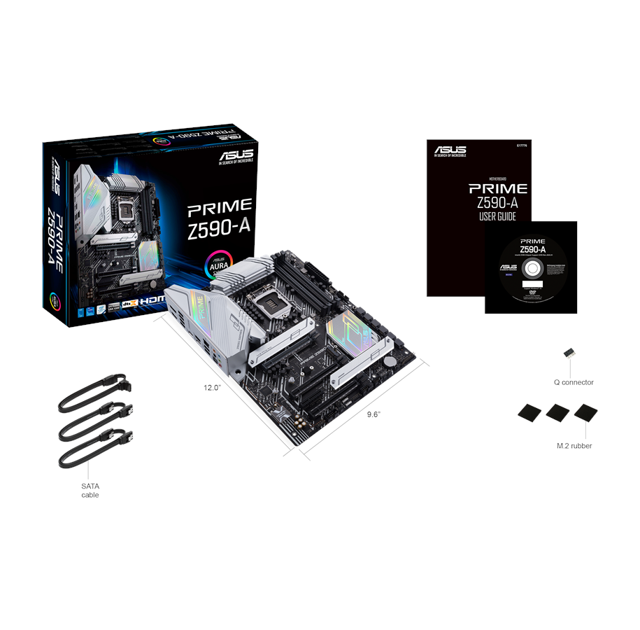Купить ASUS PRIME Z590-A - Motherboard - ATX - LGA1200-Sockel - Z590 - USB-C Gen2, USB-C Gen1, USB 3,2 Gen 1, USB 3,2 Gen 2, USB-C Gen 2x2 - 2,5 Gigabit LAN - Onboard-Grafik (CPU erforderlich) - HD Audio (8-Kanal) (90MB16D0-M0E (90MB16D0-M0EAY0) в магазине wardena.ru