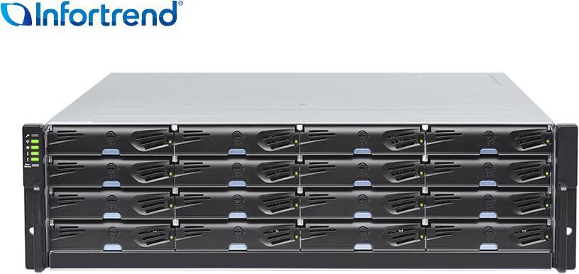 Купить Infortrend DS1016R2C000B-8V32 Disk-Array Rack (3U) (DS1016R2C000B-8B32) в магазине wardena.ru