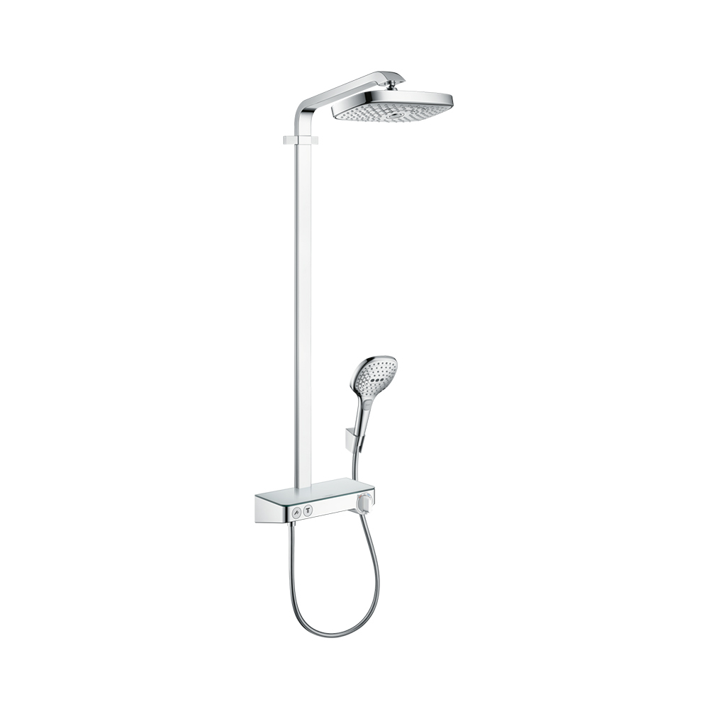 Купить Hansgrohe Raindance Select E Showerpipe 300 2jet Душевой набор с термостатом ShowerTablet Select 300 хром 27126000 в магазине wardena.ru