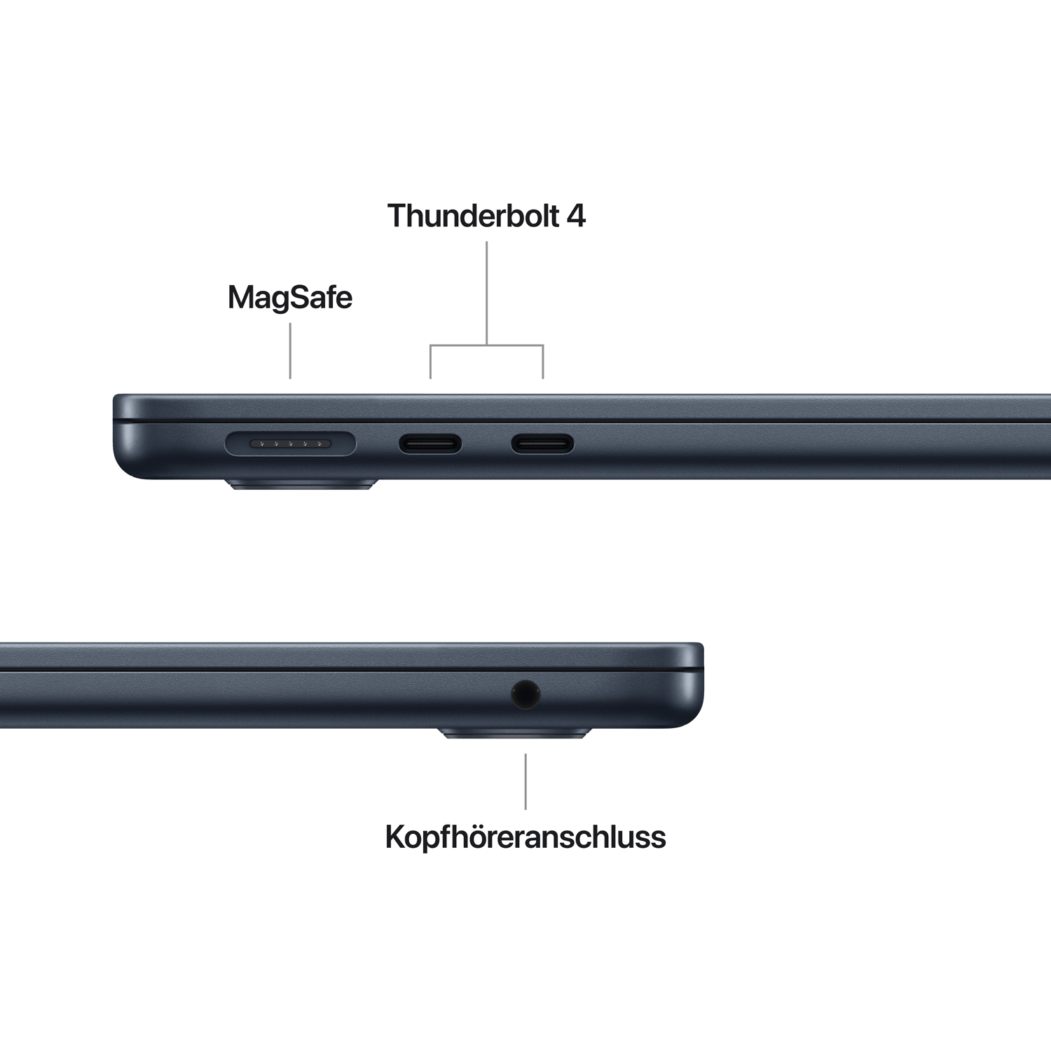 Купить APPLE MACBOOK AIR 13 M4 10C/8C/16C 16GB 256GB 30W - MIDNIGHT (MW123D/A) в магазине wardena.ru