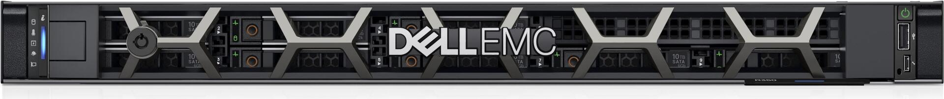 Купить Dell PowerEdge R350 - Server - Rack-Montage - 1U - 1-Weg - 1 x Xeon E-2314 / 2.8 GHz - RAM 16 GB - SAS - Hot-Swap 6.4 cm (2.5") Schacht/Schächte - SSD 480 GB - Matrox G200 - GigE - kein Betriebssystem - Monitor: keiner - (K8KR0) в магазине wardena.ru