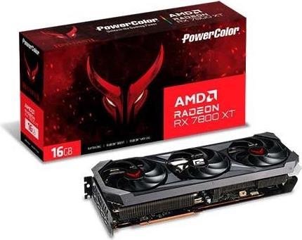 Купить PowerColor RX 7800 XT 16G-E/OC AMD Radeon RX 7800 XT 16 GB GDDR6 (RX7800XT 16G-E/OC) в магазине wardena.ru