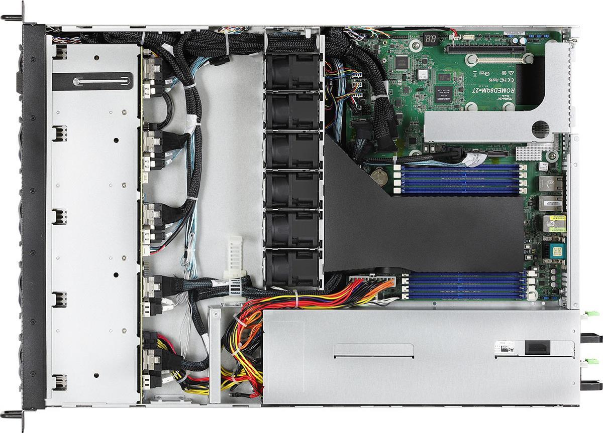 Купить Asrock 1U10E-ROME/2T Server-Barebone Socket SP3 Rack (1U) Schwarz (1U10E-ROME/2T) в магазине wardena.ru