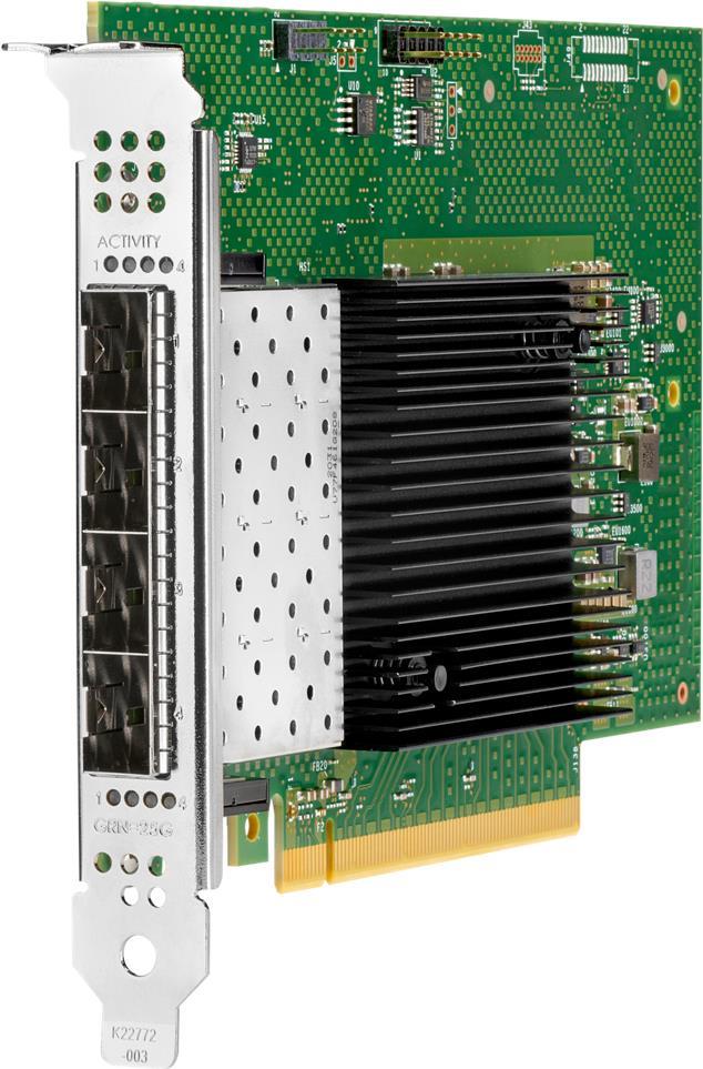 Купить Hewlett Packard Enterprise Intel E810-XXVDA4 Ethernet 10/25Gb 4-port SFP28 Eingebaut Ethernet / Fiber 25000 Mbit/s (P08458-B21) в магазине wardena.ru