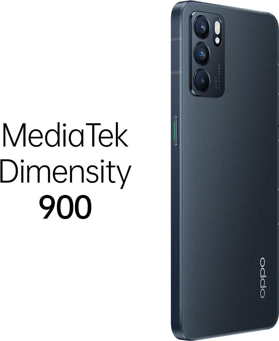 Купить OPPO Reno 6 16,3 cm (6.43" ) Dual-SIM ColorOS 11.3 5G USB Typ-C 8 GB 128 GB 4300 mAh Schwarz (5996278) в магазине wardena.ru