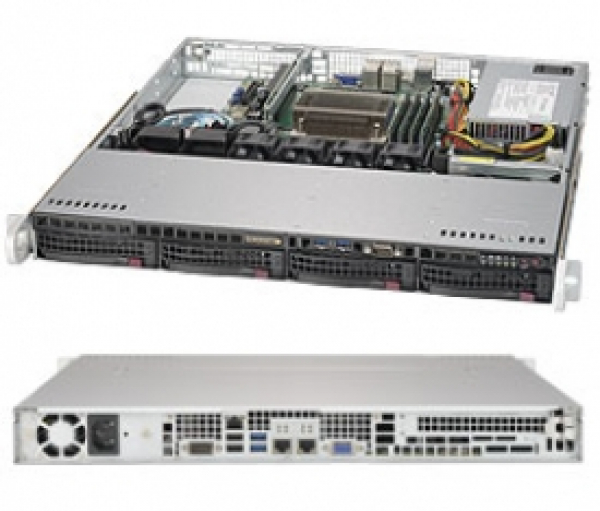 Купить Chassis Supermicro CSE-813MFTQC-350CB 1U 350W Hot-Swap 4xHDD SATA/SAS в магазине wardena.ru