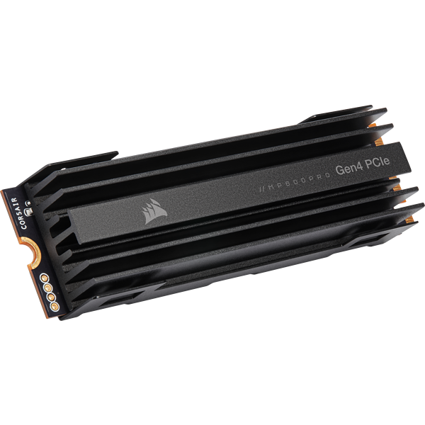 Купить CORSAIR MP600 PRO - SSD - 1TB - intern - M.2 2280 - PCI Express 4,0 x4 (NVMe) - 256-Bit-AES - integrierter Kühlkörper (CSSD-F1000GBMP600PRO) в магазине wardena.ru