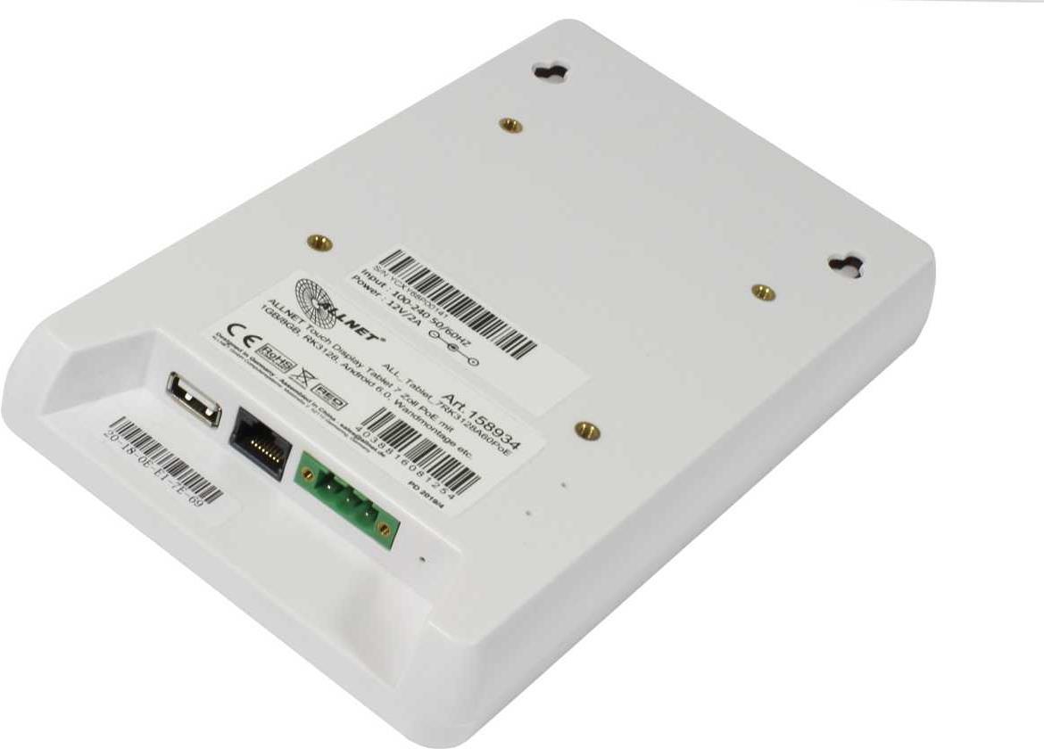 Купить ALLNET ALL_TABLET_7RK3128A60POE Tablet 8 GB 17,8 cm (7" ) Rockchip 1 GB Android 6.0.1 Weiß (ALL_Tablet_7RK3128A60PoE) в магазине wardena.ru