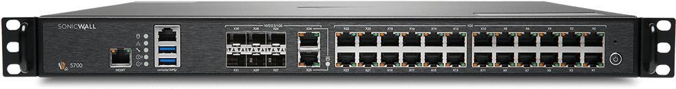 Купить SonicWall NSa 5700 - Sicherheitsgerät - 10 GigE, 5 GigE, 2.5 GigE - 1U - Rack-montierbar (02-SSC-4330) в магазине wardena.ru