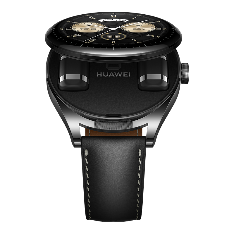 Купить Huawei Watch Buds - 47 mm - Edelstahl - intelligente Uhr mit Riemen - Leder - Handgelenkgröße: 140-210 mm - Anzeige 3.6 cm (1.43") - Bluetooth, NFC - 66.5 g - Schwarz (55029576) в магазине wardena.ru