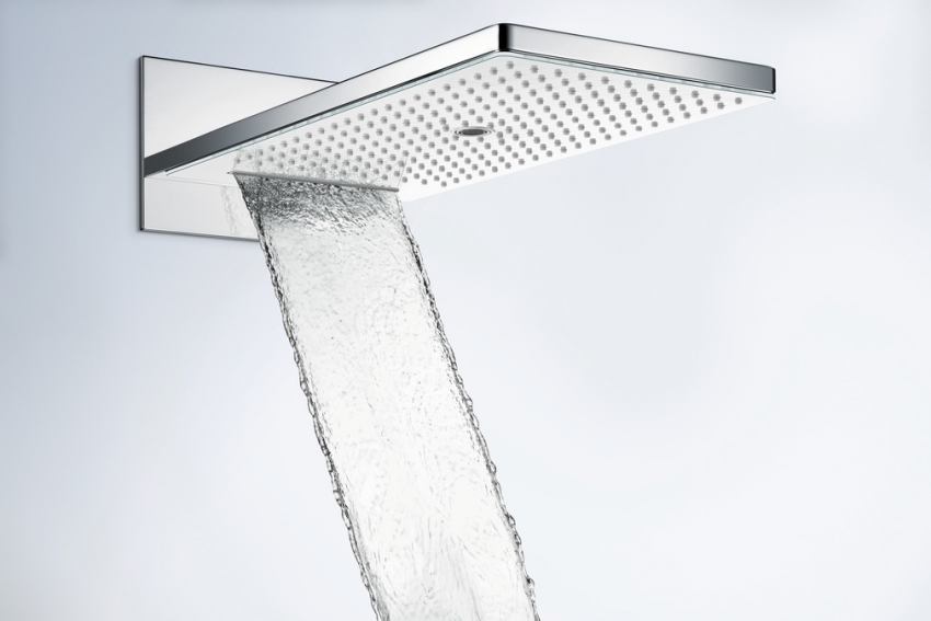 Купить Hansgrohe Rainmaker Select Верхний душ 580 3jet хром-черный матовый 24001600 в магазине wardena.ru