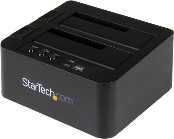 Купить StarTech.com "USB 3,1 (10 Gbit/s) Duplizierer Dockingstation für 2.5"" & 3.5"" SATA SSD/HDD Laufwerke - Clone / Kopierstation bis zu 28GB/min " - Festplattenduplikator - 2 Schächte (SATA-300) (SDOCK2U313R) в магазине wardena.ru