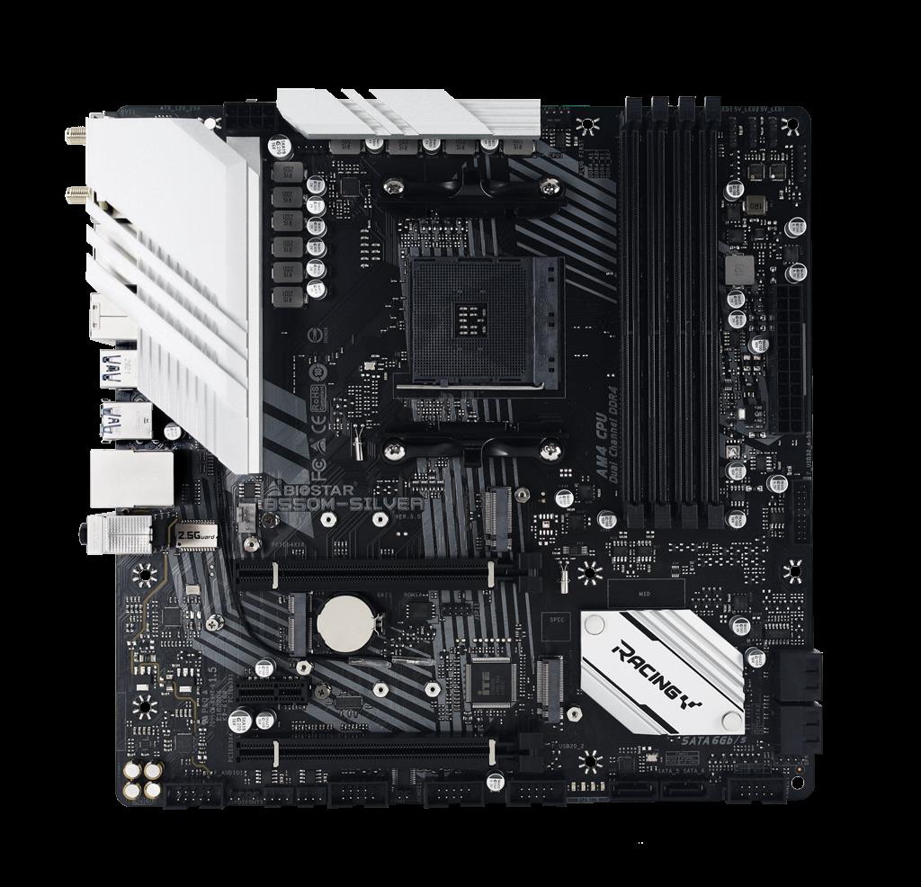 Купить Biostar B550M-SILVER - AMD - Socket AM4 - AMD Ryzen 3 3rd Gen - 3rd Generation AMD Ryzen 5 - 3rd Generation AMD Ryzen 7 - 3rd Generation AMD... - DDR4-SDRAM - 128 GB - DIMM (B550-SILVER) в магазине wardena.ru