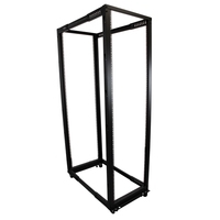 Купить StarTech.com 42U Adjustable Depth Open Frame 4 Post Server Rack - Schrank - Schwarz - 42U (4POSTRACK42) в магазине wardena.ru