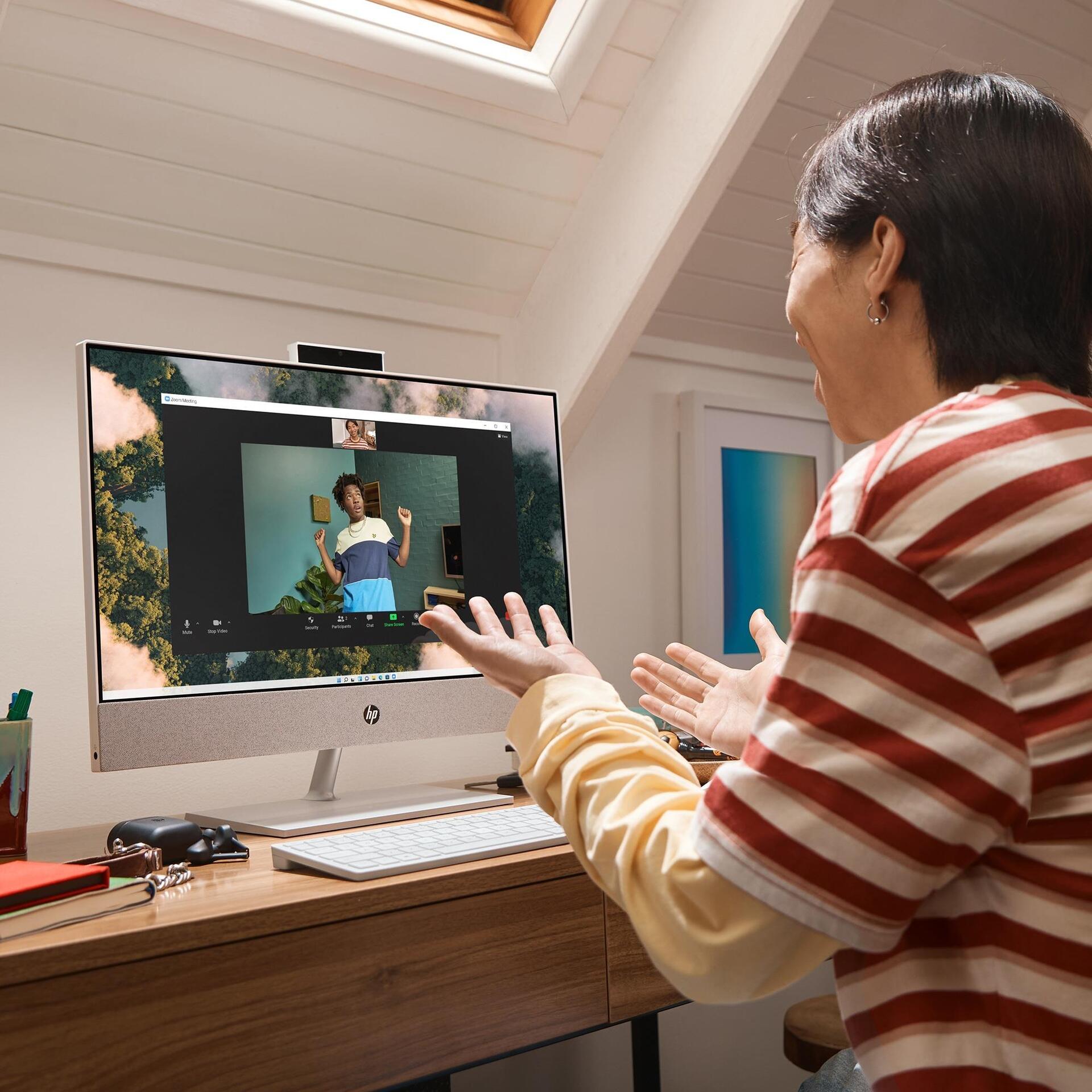 Купить HP Pavilion 24-ca0400ng - All-in-One (Komplettlösung) - Ryzen 5 5500U / 2,1 GHz - RAM 16GB - SSD 512GB - NVMe - Radeon Graphics - GigE - WLAN: 802,11a/b/g/n/ac, Bluetooth 5,0 - Win 11 Home - Monitor: LED 60,5 cm (23.8") (735R5EA#ABD) в магазине wardena.ru