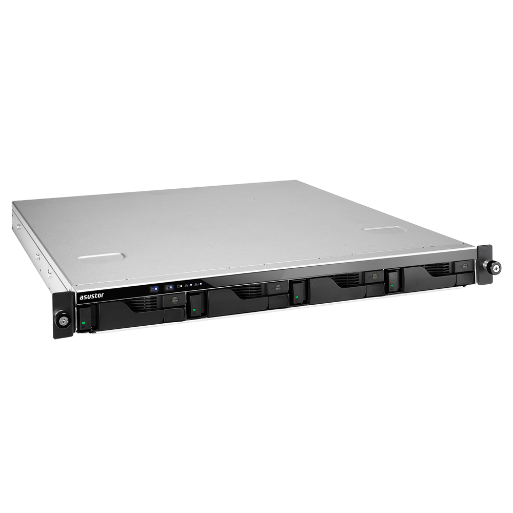 Купить ASUSTOR AS6204RS - NAS-Server - 4 Schächte - SATA 6Gb/s / eSATA 6Gb/s - RAID 0, 1, 5, 6, 10, JBOD - RAM 4 GB - Gigabit Ethernet - iSCSI Support - 1U (90IX0101-BW3S10) в магазине wardena.ru