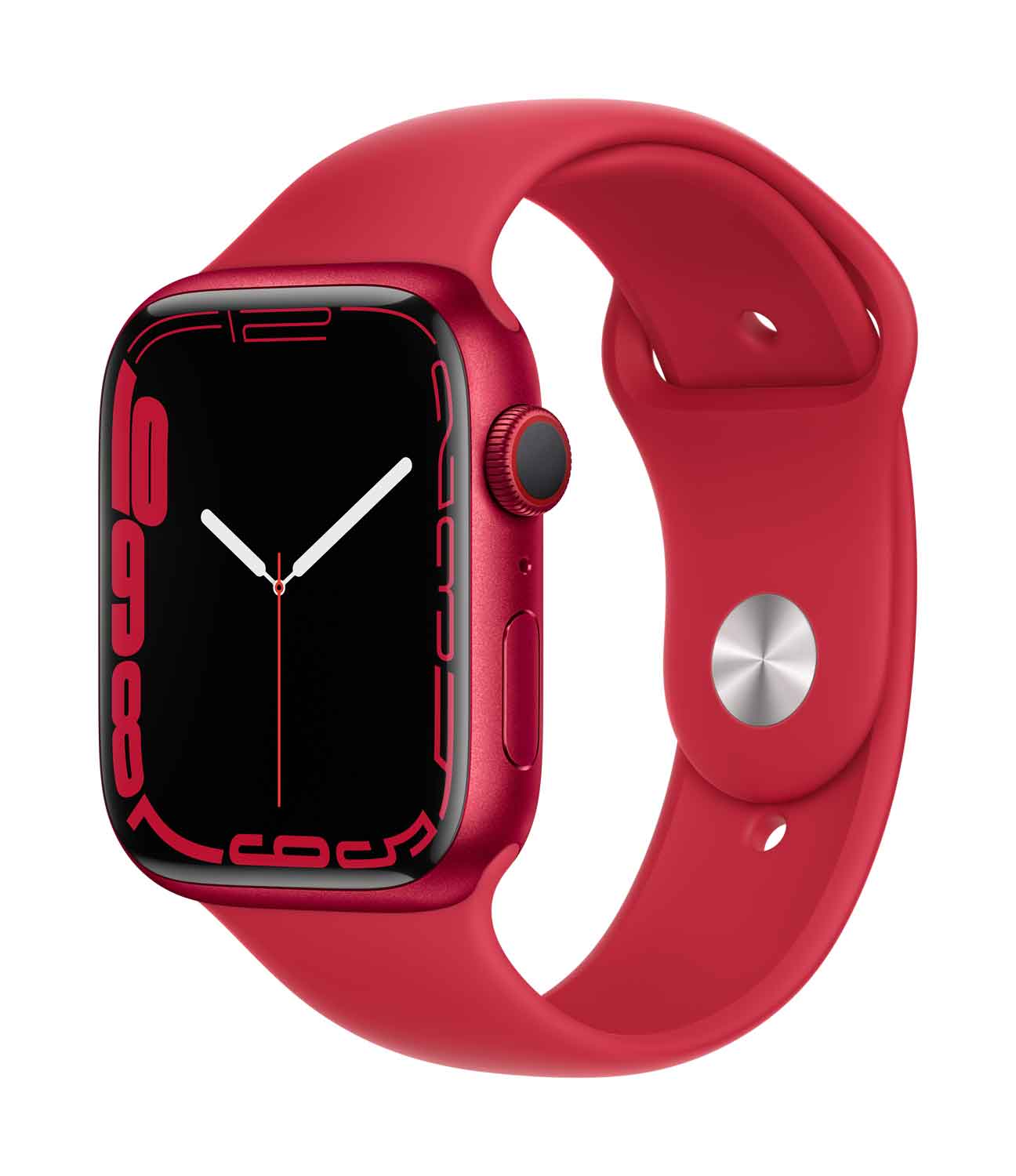 Купить Apple Watch Series 7 (GPS + Cellular) - (PRODUCT) RED - 45 mm - Red Aluminium - intelligente Uhr mit Sportband - Flouroelastomer - rot - Bandgröße: regelmäßig - 32GB - Wi-Fi, Bluetooth - 4G - 38,8 g (MKJU3FD/A) в магазине wardena.ru