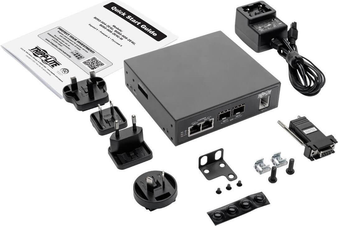 Купить Tripp Lite B093-008-2E4U-M Konsolenserver mit 8 Anschlüssen - integriertem Modem - Dual-GbE-NIC - 4 GB Flash und Dual-SFP (B093-008-2E4U-M) в магазине wardena.ru
