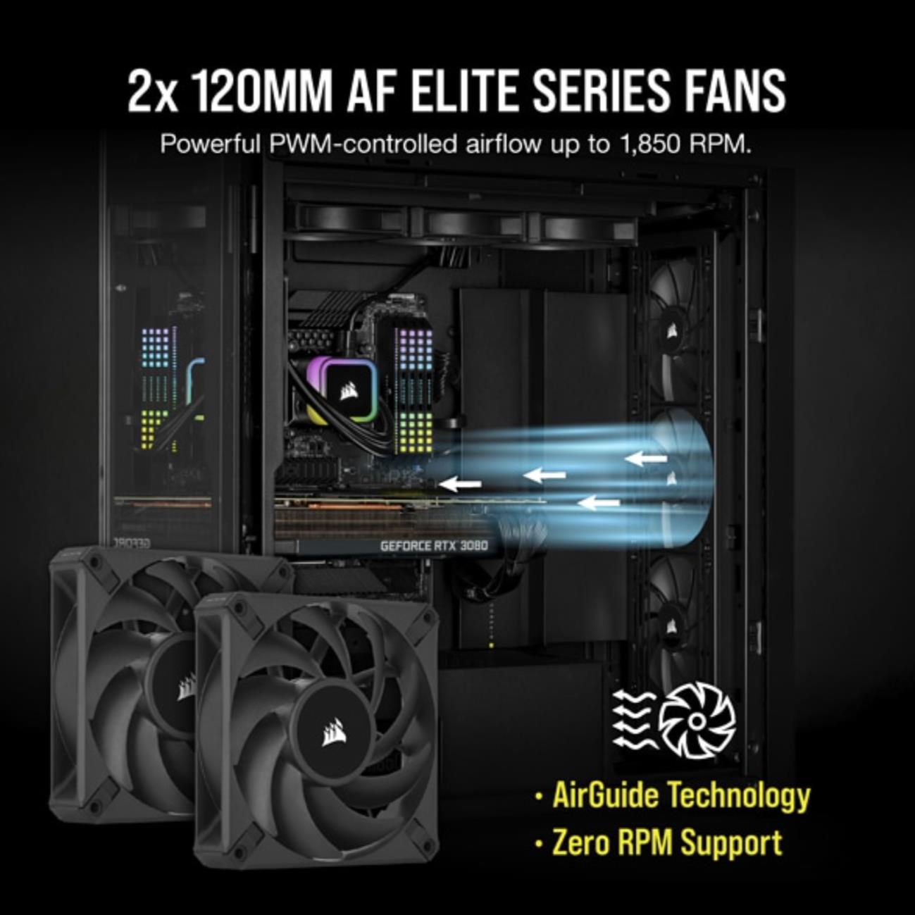 Купить CORSAIR iCUE H100i RGB ELITE - Prozessor-Flüssigkeitskühlsystem - Kühlergröße: 240 mm - (für: LGA1156, LGA1155, LGA2011, LGA1150, LGA2011-3, LGA1151, AM4, LGA2066, sTRX4, LGA1200, LGA1700) - 120 mm (CW-9060058-WW) в магазине wardena.ru
