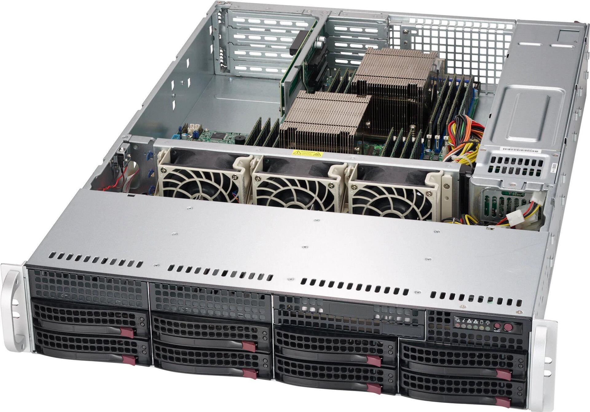 Купить Super Micro Supermicro SC825 TQC-R802WB - Rack-Montage - 2U - verbessertes, erweitertes ATX - SATA/SAS - Hot-Swap 800 Watt - Schwarz (CSE-825TQC-R802WB) в магазине wardena.ru