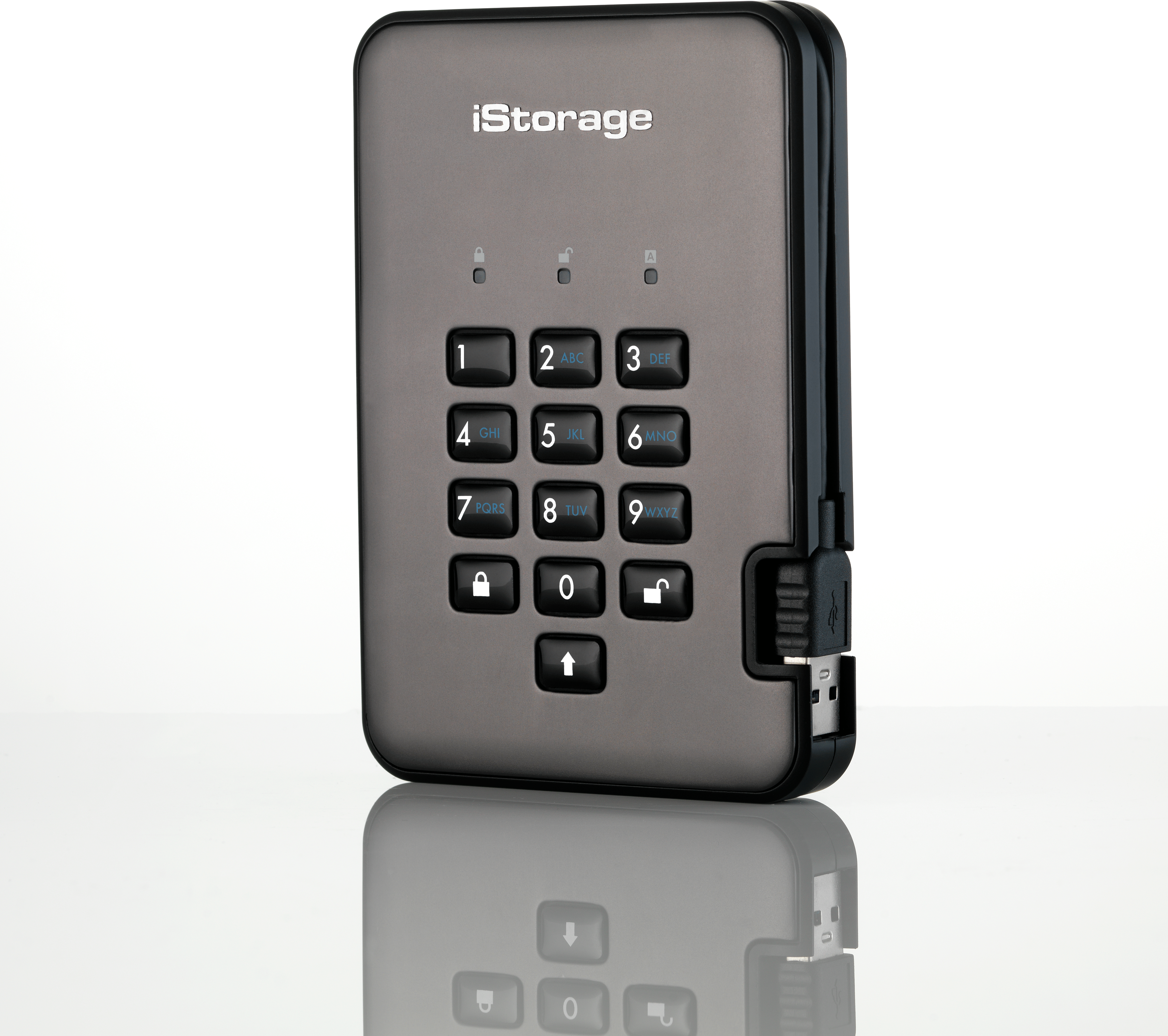 Купить iStorage diskAshur Pro 2 - Festplatte - verschlüsselt - 256GB - extern (tragbar) - USB 3,1 - FIPS 197 - FIPS 140-2 Level 3, 256-bit AES-XTS (IS-DAP2-256-SSD-256-C-G) в магазине wardena.ru