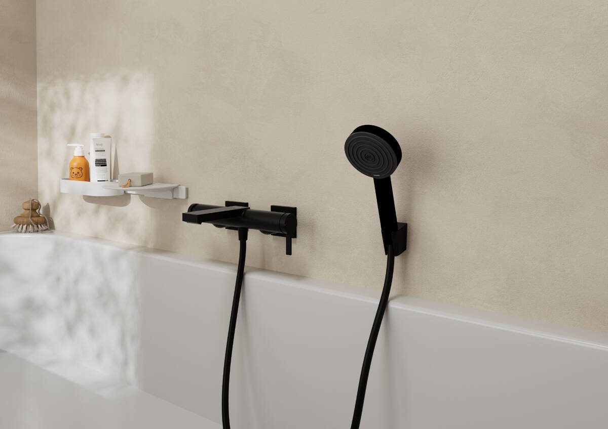Купить Hansgrohe Pulsify Select S Ручной душ 105 3jet Relaxation черный матовый 24110670 в магазине wardena.ru