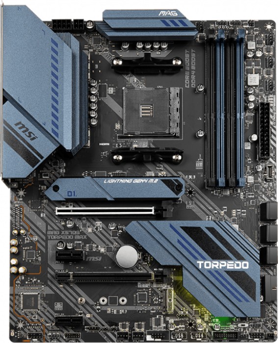 Купить MSI MAG X570S TORPEDO MAX - Motherboard - ATX - Socket AM4 - AMD X570 Chipsatz - USB-C Gen2, USB 3.2 Gen 1, USB 3.2 Gen 2 - Gigabit LAN, 2.5 Gigabit LAN - Onboard-Grafik (CPU erforderlich) - HD Audio (8-Kanal) (7D54-005R) в магазине wardena.ru