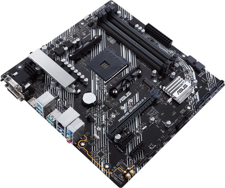 Купить ASUS PRIME B450M-A II - Motherboard - micro ATX - Socket AM4 - AMD B450 Chipsatz - USB 3.2 Gen 1, USB 3.2 Gen 2 - Gigabit LAN - Onboard-Grafik (CPU erforderlich) - HD Audio (8-Kanal) (90MB15Z0-M0EAY0) в магазине wardena.ru