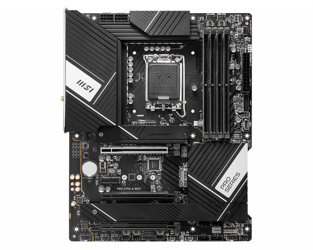Купить MSI PRO Z790-A WIFI - Motherboard - ATX - LGA1700-Sockel - Z790 Chipsatz - USB 3,2 Gen 1, USB 3,2 Gen 2, USB-C 3,2 Gen2, USB-C 3,2 Gen 2x2 - 2,5 Gigabit LAN, Wi-Fi, Bluetooth - Onboard-Grafik (CPU erforderlich) - HD Audi (7E07-003R) в магазине wardena.ru
