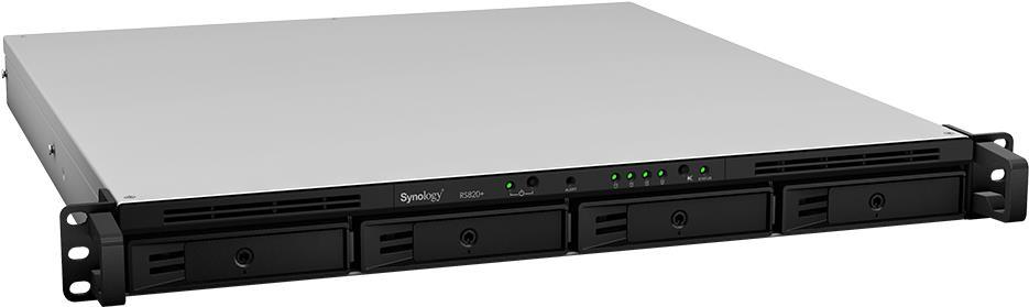 Купить Synology RackStation RS820RP+ NAS & Speicherserver C3538 Eingebauter Ethernet-Anschluss Rack (1U) Schwarz (RS820RP+) в магазине wardena.ru