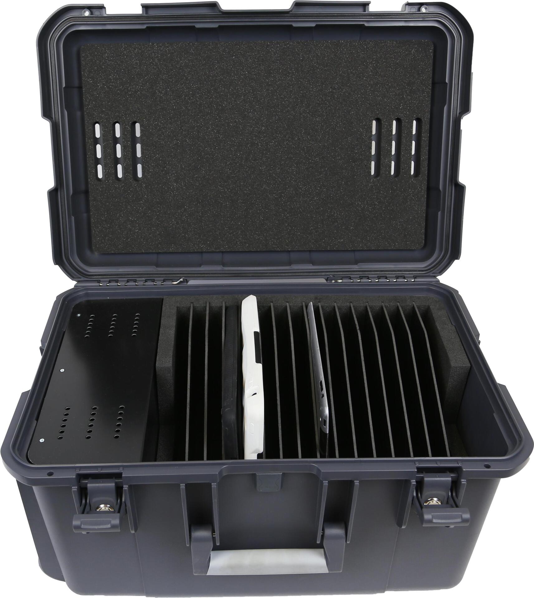 Купить Leba NoteCase Columbus 16 Tablets USB-C (Schuko plug) Schrank zur Verwaltung tragbarer Geräte Grau (NCASE-16TAB-UC-SC) в магазине wardena.ru