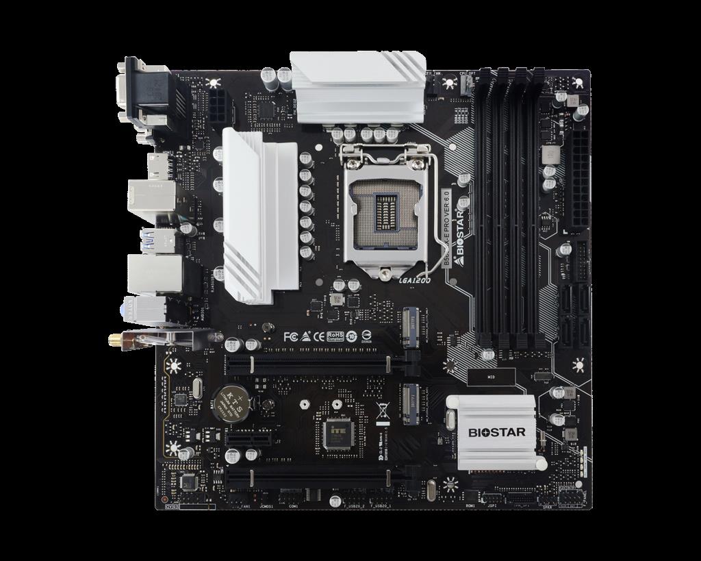 Купить Biostar B560MX-E PRO - Motherboard - micro ATX - LGA1200-Sockel - B560 Chipsatz - USB 3,2 Gen 1 - Gigabit LAN - Onboard-Grafik (CPU erforderlich) - HD Audio (8-Kanal) (B560MX/E PRO) в магазине wardena.ru