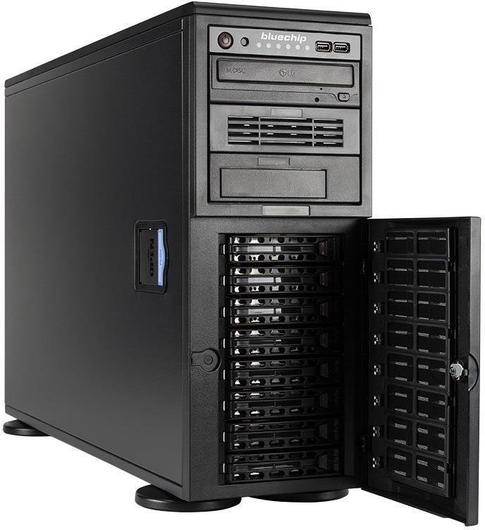 Купить bluechip SERVERline T50306s *AMD EPYC* - Server - Tower - 4U - zweiweg - 2 x EPYC 7313 / 3 GHz - RAM 32GB - SATA/SAS - Hot-Swap 6,4 cm, 8,9 cm (2.5", 3.5") Schacht/Schächte - SSD 2 x 480GB - DVD-Writer - AST2600 - 10 Gig (850413) в магазине wardena.ru