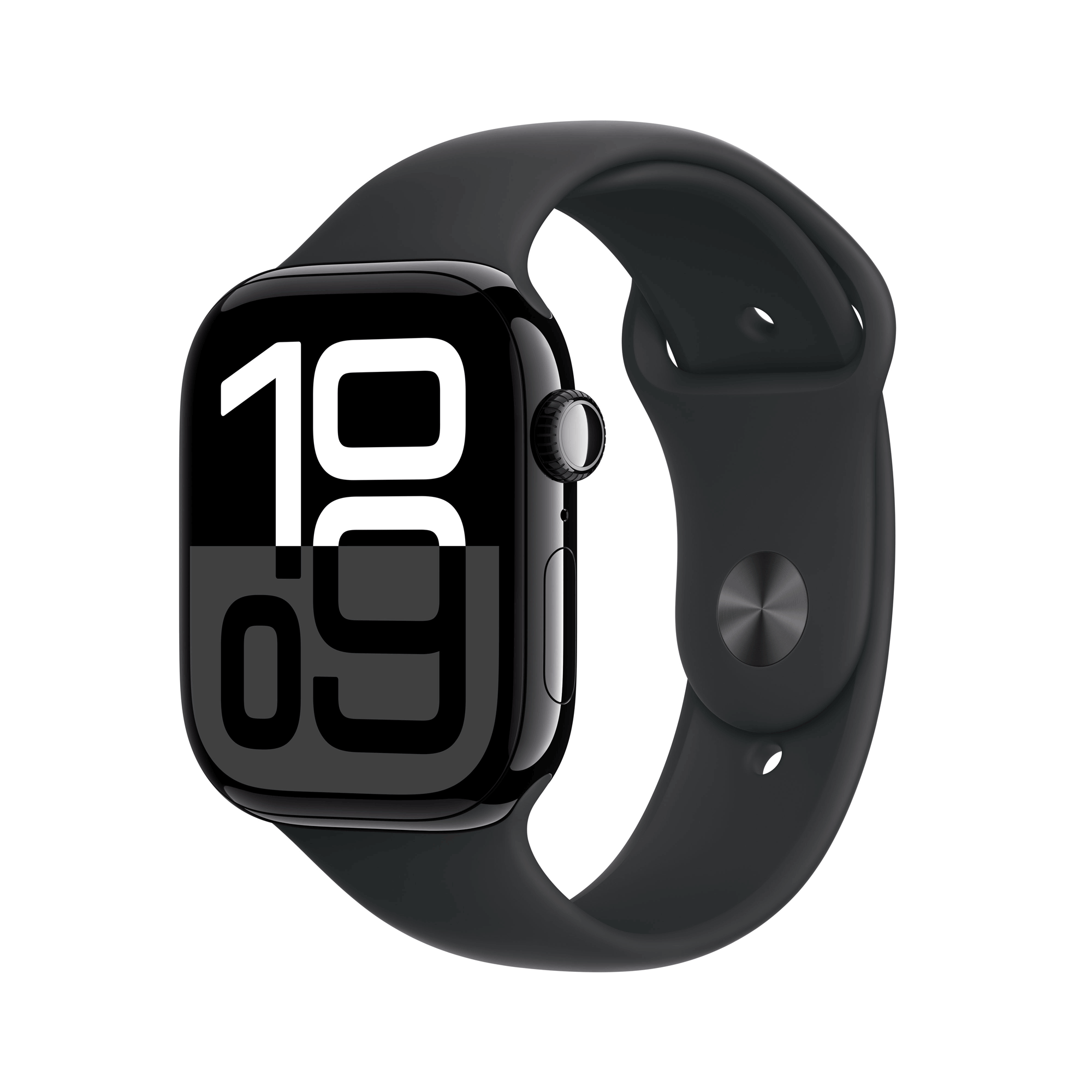 Купить Apple Watch Series 10 GPS + Cellular 46mm Jet Black Aluminium Case mit Black Sport Band - S/M (MWY33QF/A) в магазине wardena.ru