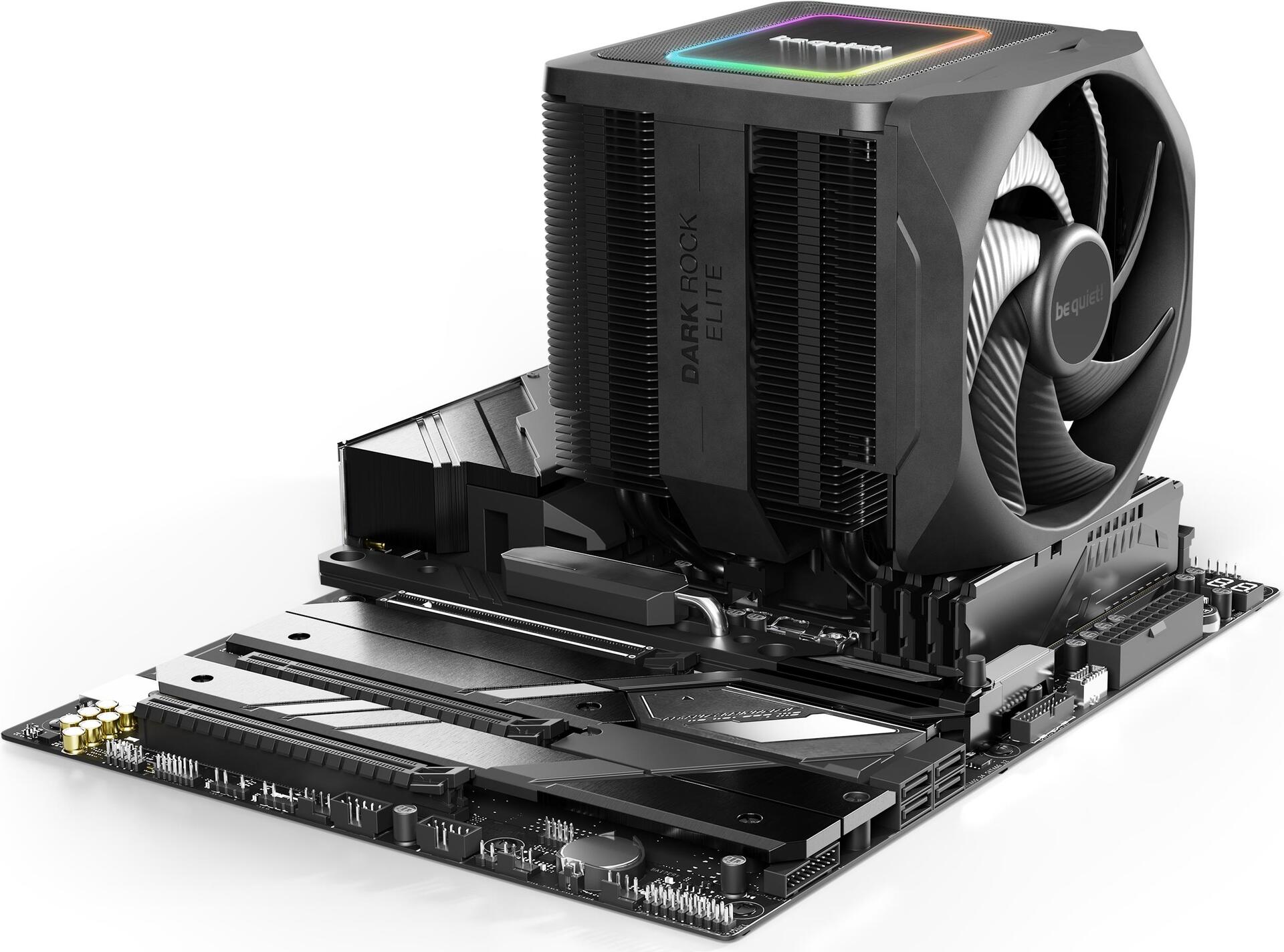 Купить be quiet! Dark Rock Elite Prozessor Luftkühlung 13,5 cm Schwarz 1 Stück(e) (BK037) в магазине wardena.ru