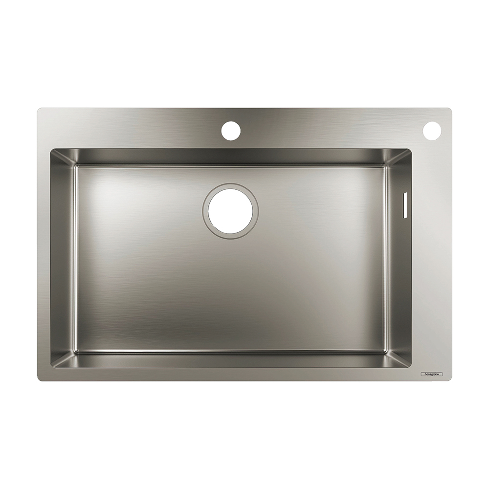 Купить Hansgrohe S712-F655 Встраиваемая мойка 180/450 сталь 43310800 в магазине wardena.ru