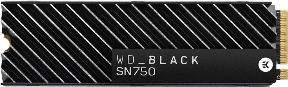 Купить WD Black SN750 NVMe SSD WDBGMP0010BNC - SSD - 1 TB - intern - M.2 2280 - PCI Express 3.0 x4 (NVMe) - integrierter Kühlkörper (WDBGMP0010BNC-WRSN) в магазине wardena.ru