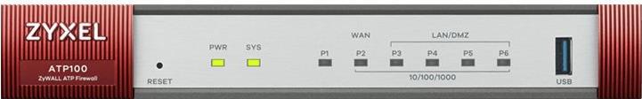 Купить Zyxel ZyWALL ATP100 - Sicherheitsgerät - mit 1 Jahr Gold Security Pack - GigE - H.323, SIP (ATP100-EU0102F) в магазине wardena.ru
