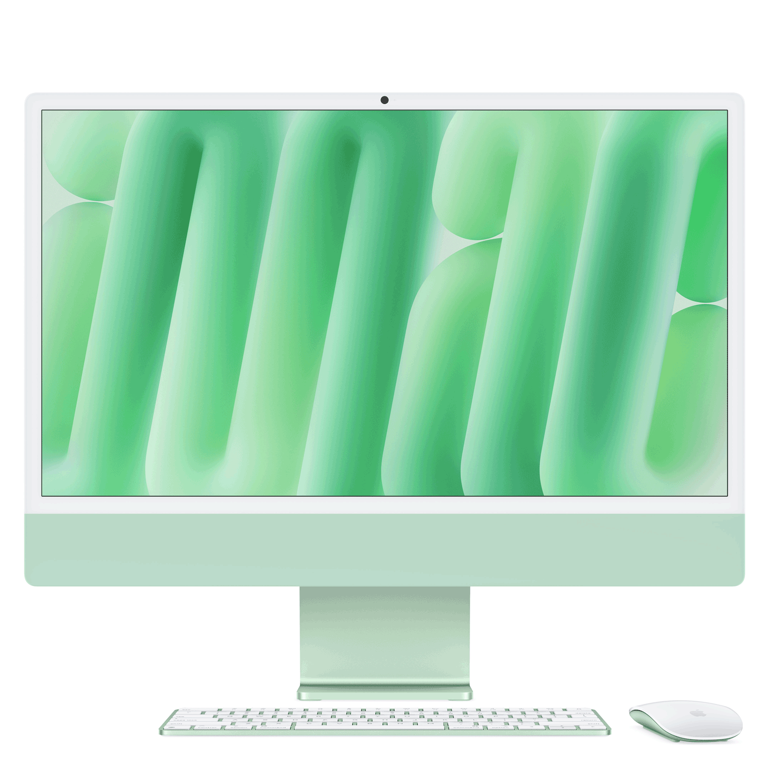 Купить Apple 24-inch iMac with Retina 4.5K display: M4 chip with 10-core CPU and 10-core GPU, 24GB, 512GB SSD - Green (MD2Q4D/A) в магазине wardena.ru