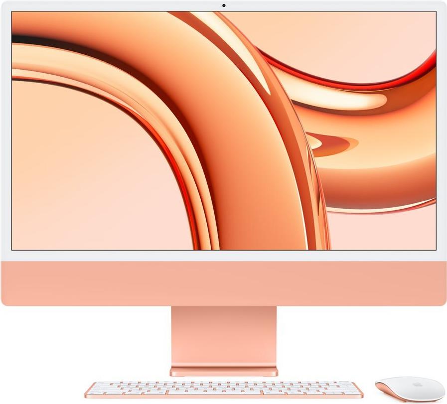 Купить APPLE iMac Z19S 59,62cm 23,5Zoll Apple M3 8C CPU/10C GPU/16C N.E. 16GB 512GB SSD Gbit Eth. MM NumKey TID DE - Orange (Z19S-Z19SD/A-AUHO) в магазине wardena.ru