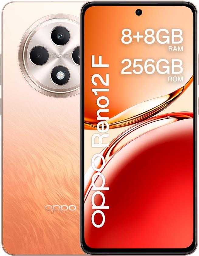 Купить OPPO Reno12 F 4G 16,9 cm (6.67") Dual-SIM Android 14 USB Typ-C 8 GB 256 GB 5000 mAh Orange в магазине wardena.ru