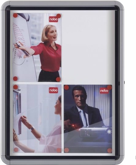 Купить NOBO Schaukasten, Metall-Rückwand, Außenbereich, 4 x DIN A4 wetterfest, wassergeschützt, Aluminiumrahmen, 4 mm Sicher- (1902577) в магазине wardena.ru