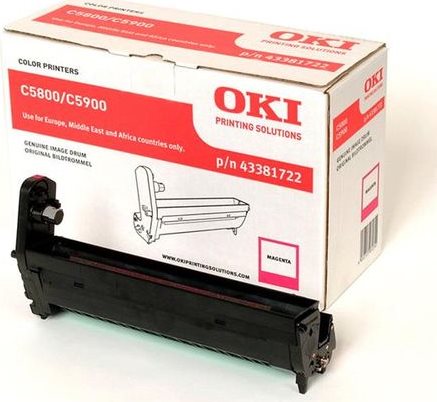 Купить OKI - Trommel-Kit Magenta - 20000 Seiten - für C5550 MFP, 5800dn, 5800Ldn, 5800n, 5900cdtn, 5900dn, 5900dtn, 5900n (43381722) в магазине wardena.ru