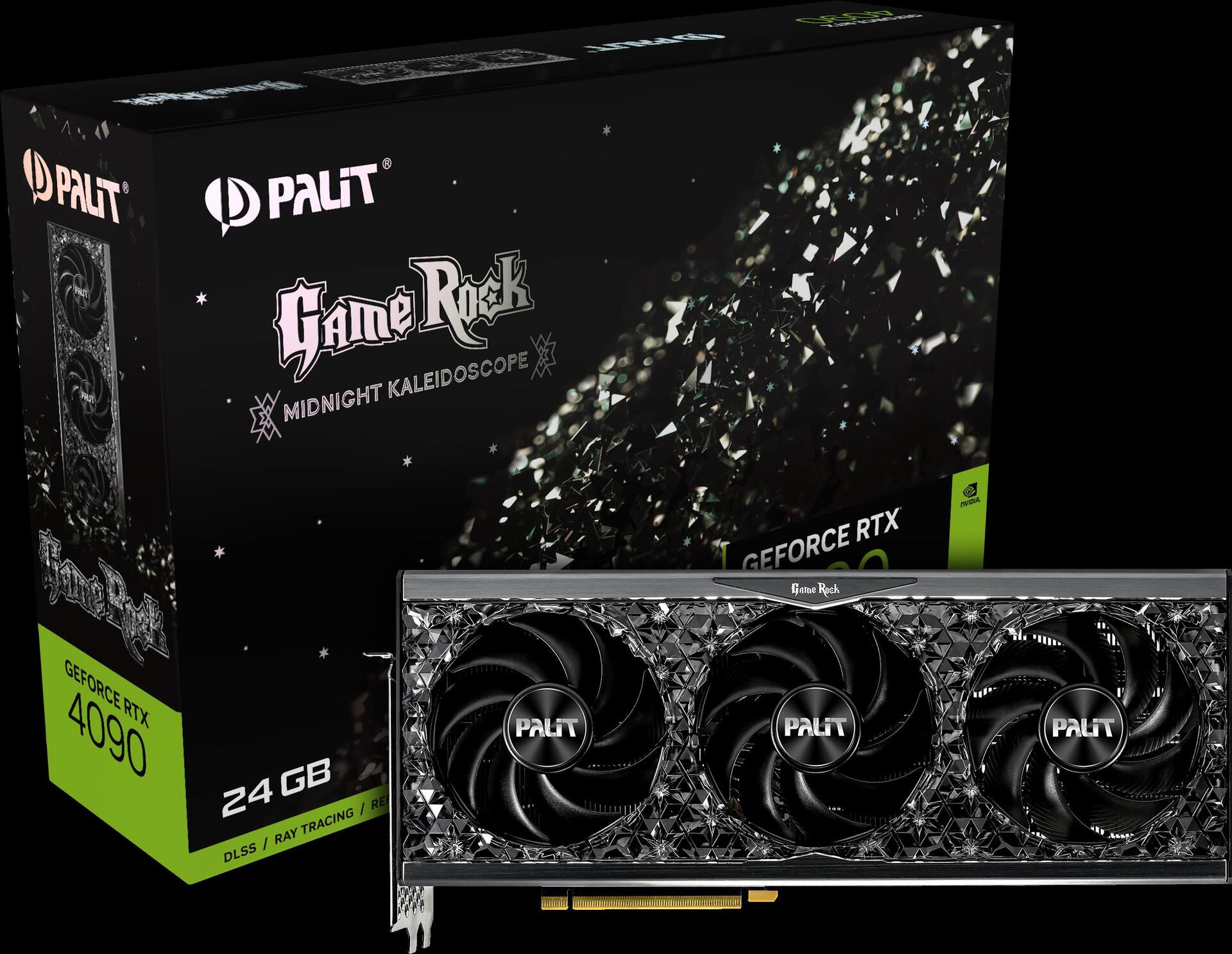 Купить Palit GeForce RTX 4090 GameRock - Grafikkarten - NVIDIA GeForce RTX 4090 - 24 GB GDDR6X - PCIe 4.0 - HDMI, 3 x DisplayPort (NED4090019SB-1020G) в магазине wardena.ru
