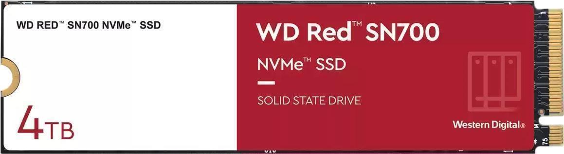 Купить WD Red SN700 WDS400T1R0C - SSD - 4 TB - intern - M.2 2280 - PCI Express 3.0 x4 (NVMe) в магазине wardena.ru