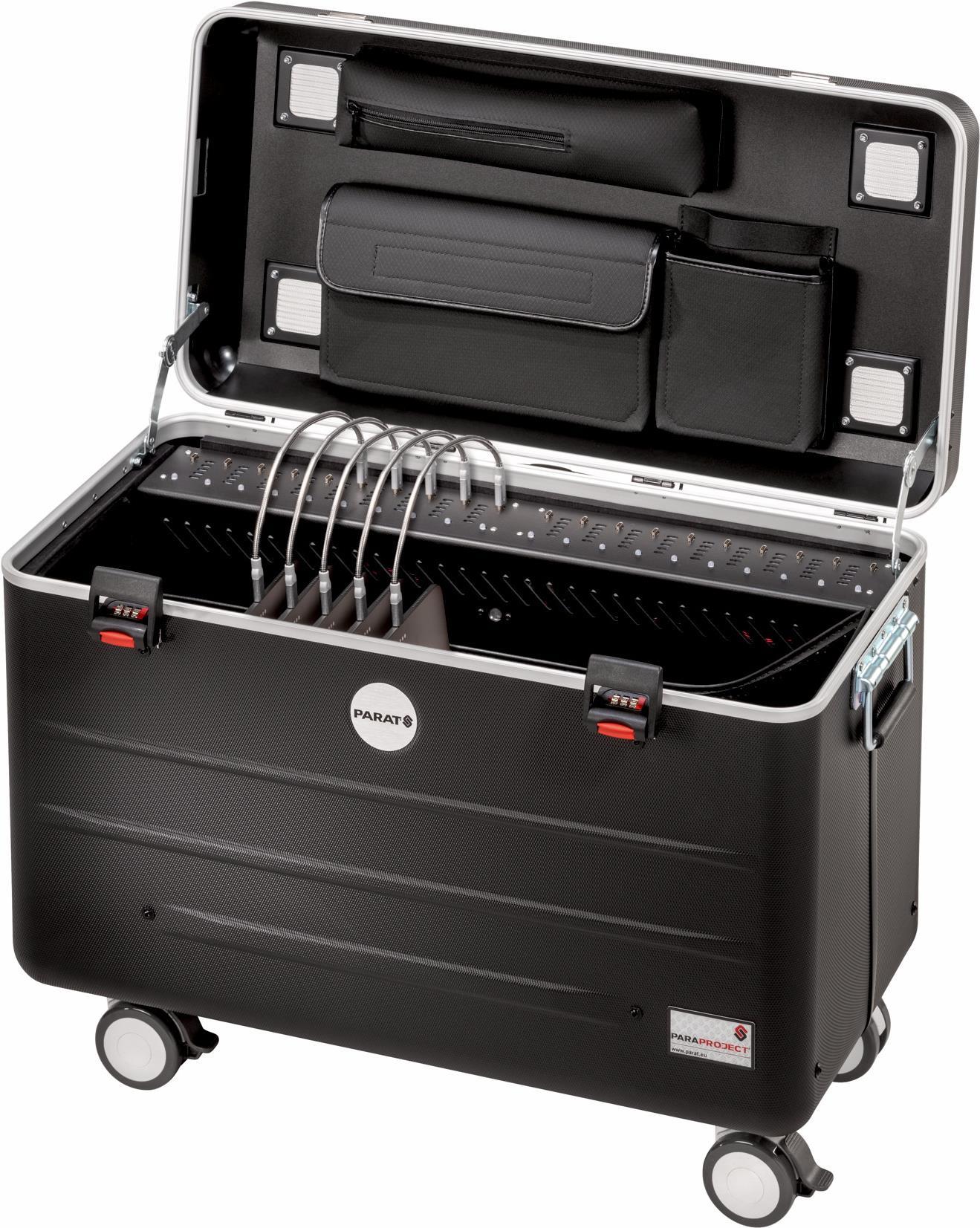 Купить PARAT PARAPROJECT Case UC20 UltraCharge - Wagen (nur Laden) - für 20 Tablets - verriegelbar - X-ABS Kunststoff - Schwarz - Bildschirmgröße: up to 30.5 cm (tablet) / up to 33.8 cm (notebook) (bis zu 30,50cm (12")  (Tablet (208700151) в магазине wardena.ru