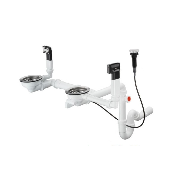 Купить Hansgrohe D13-11 Автоматический набор для слива белый матовый 43934000 в магазине wardena.ru