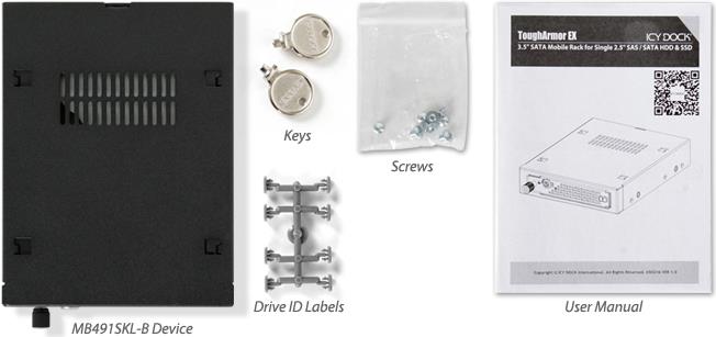 Купить ICY Dock ToughArmor EX MB491SKL-B - Mobiles Speicher-Rack - 2.5" (6.4 cm) - Schwarz (MB491SKL-B) в магазине wardena.ru