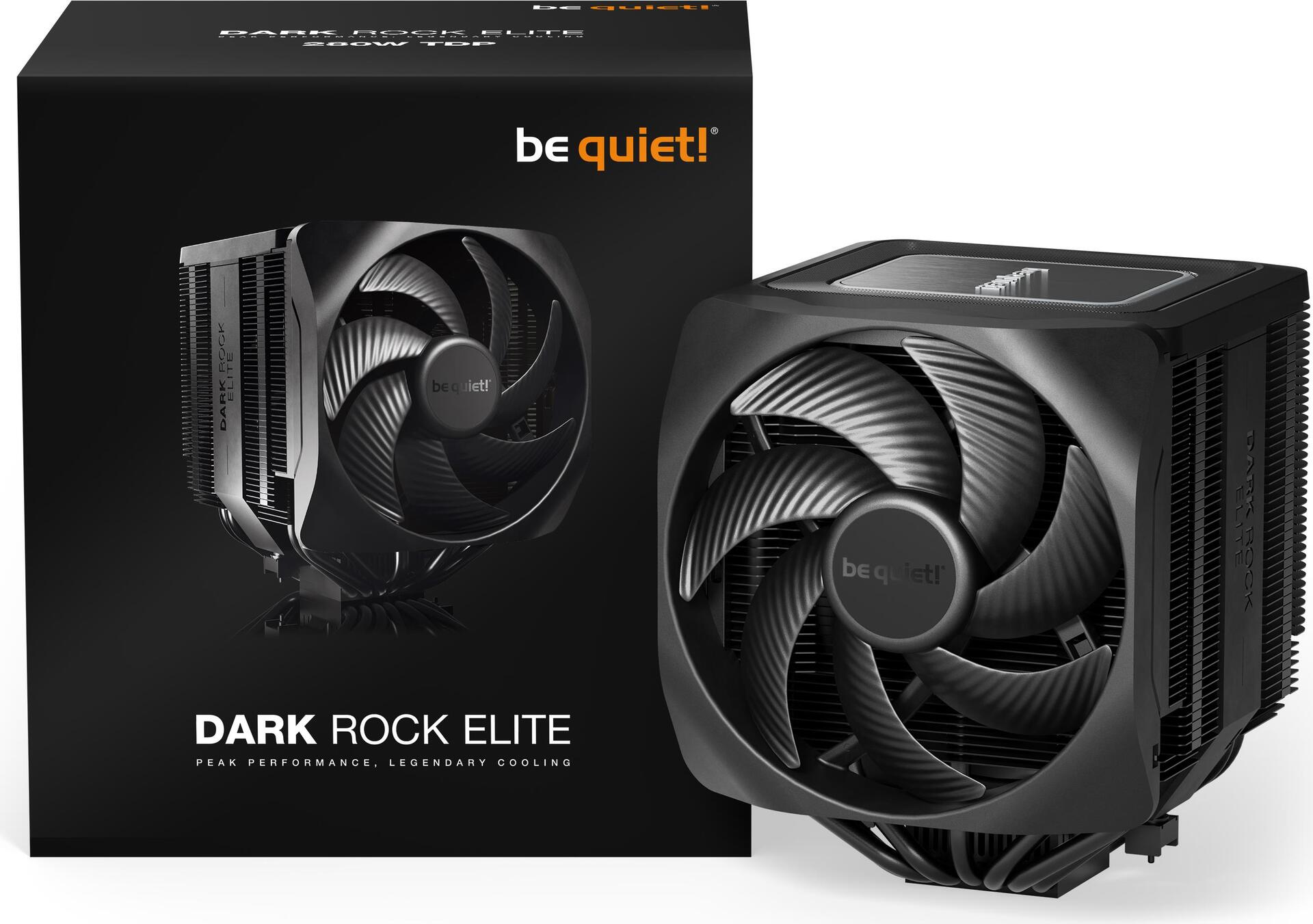 Купить be quiet! Dark Rock Elite Prozessor Luftkühlung 13,5 cm Schwarz 1 Stück(e) (BK037) в магазине wardena.ru