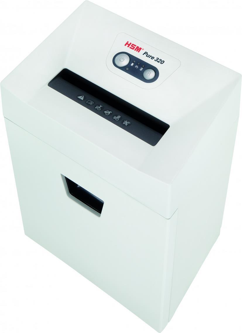 Купить HSM Pure 320 Aktenvernichter Partikelschnitt-Zerkleinerung 55 dB 3 cm Weiß (2333121) в магазине wardena.ru